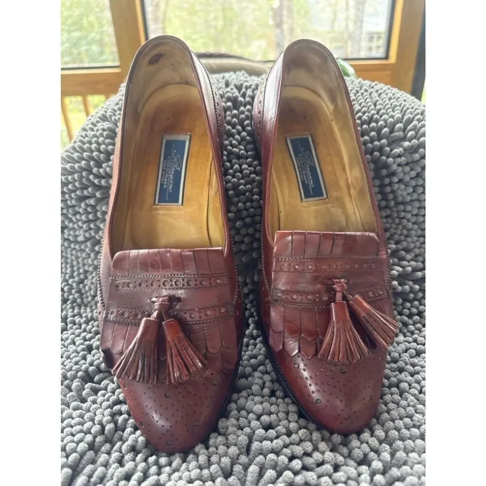 vintage Cole Haan “Brogano” tassel loafers, Made in Italy sz 10.5
